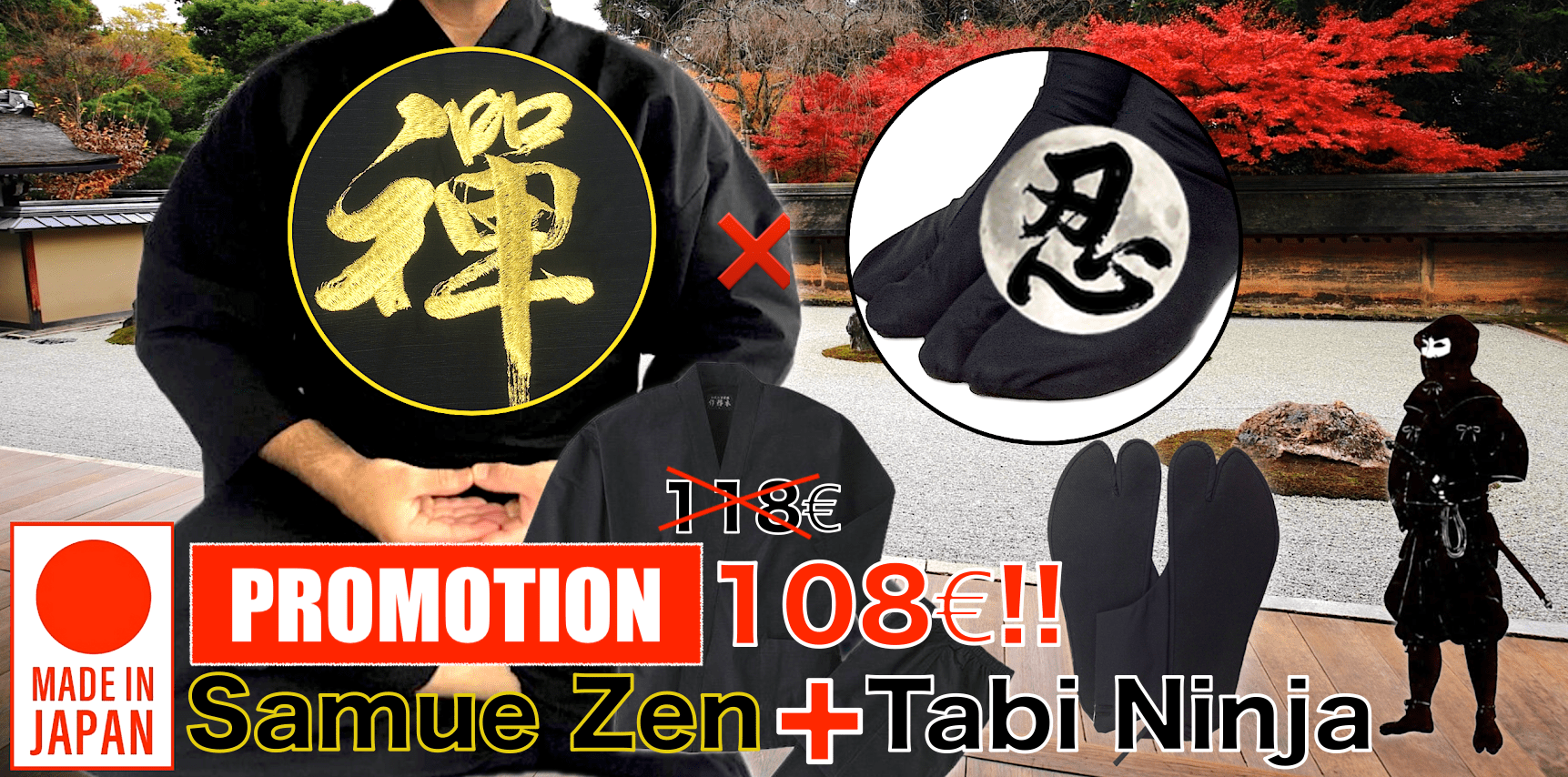 Set Samue Zen & Tabi Ninja